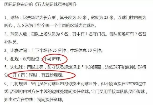 方寸之间的激情与智慧，五人制足球规则入门指南